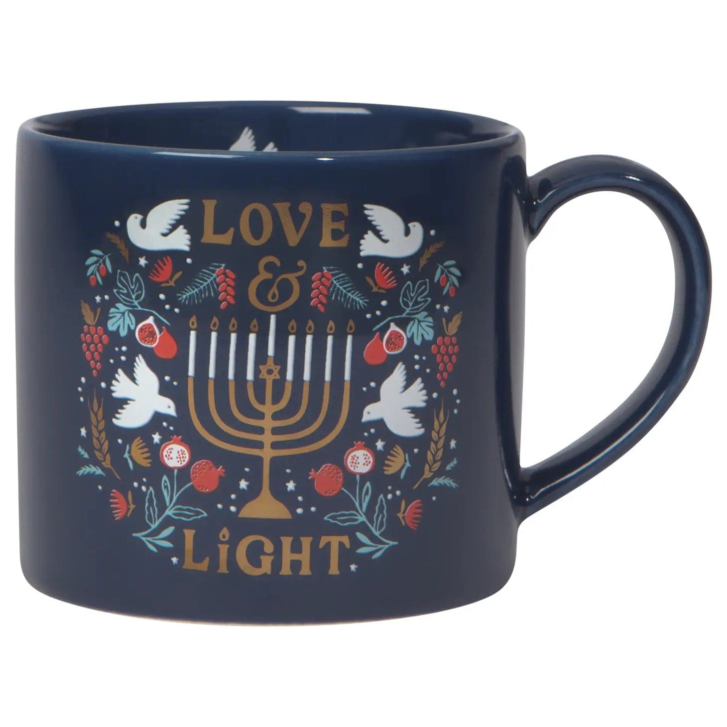 Danica Jubilee Mugs Love and Light Hanukkah Mug