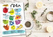 Barbara Shaw Tea Towels Jewish Holiday Calendar Dishtowel 5786 (2025 - 2026)