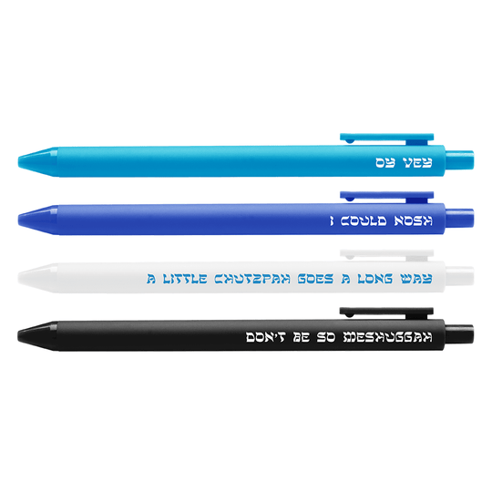 Yiddish Pens - Set of 4