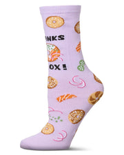MeMoi Socks Thanks A Lox Greeting Card Socks