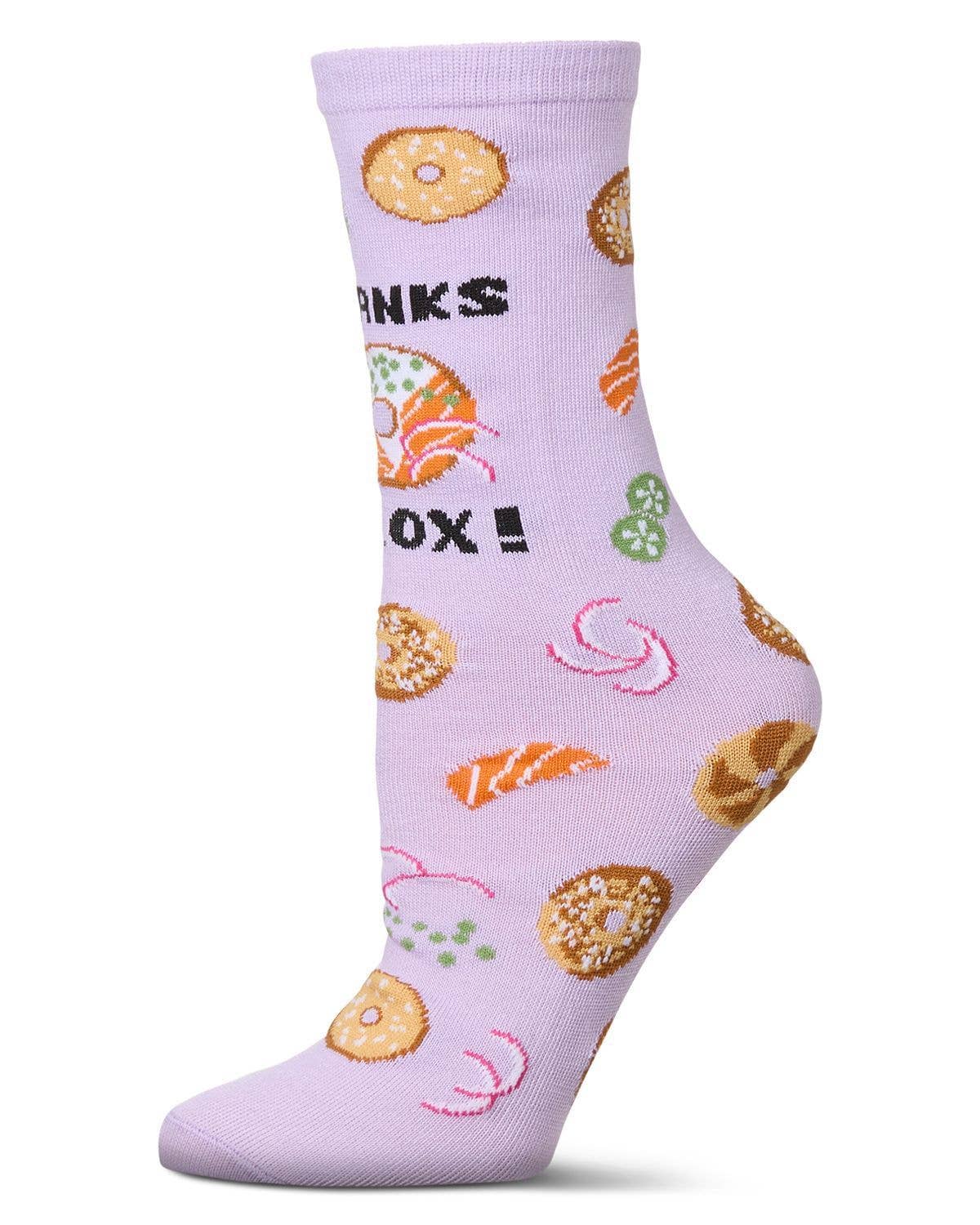 MeMoi Socks Thanks A Lox Greeting Card Socks
