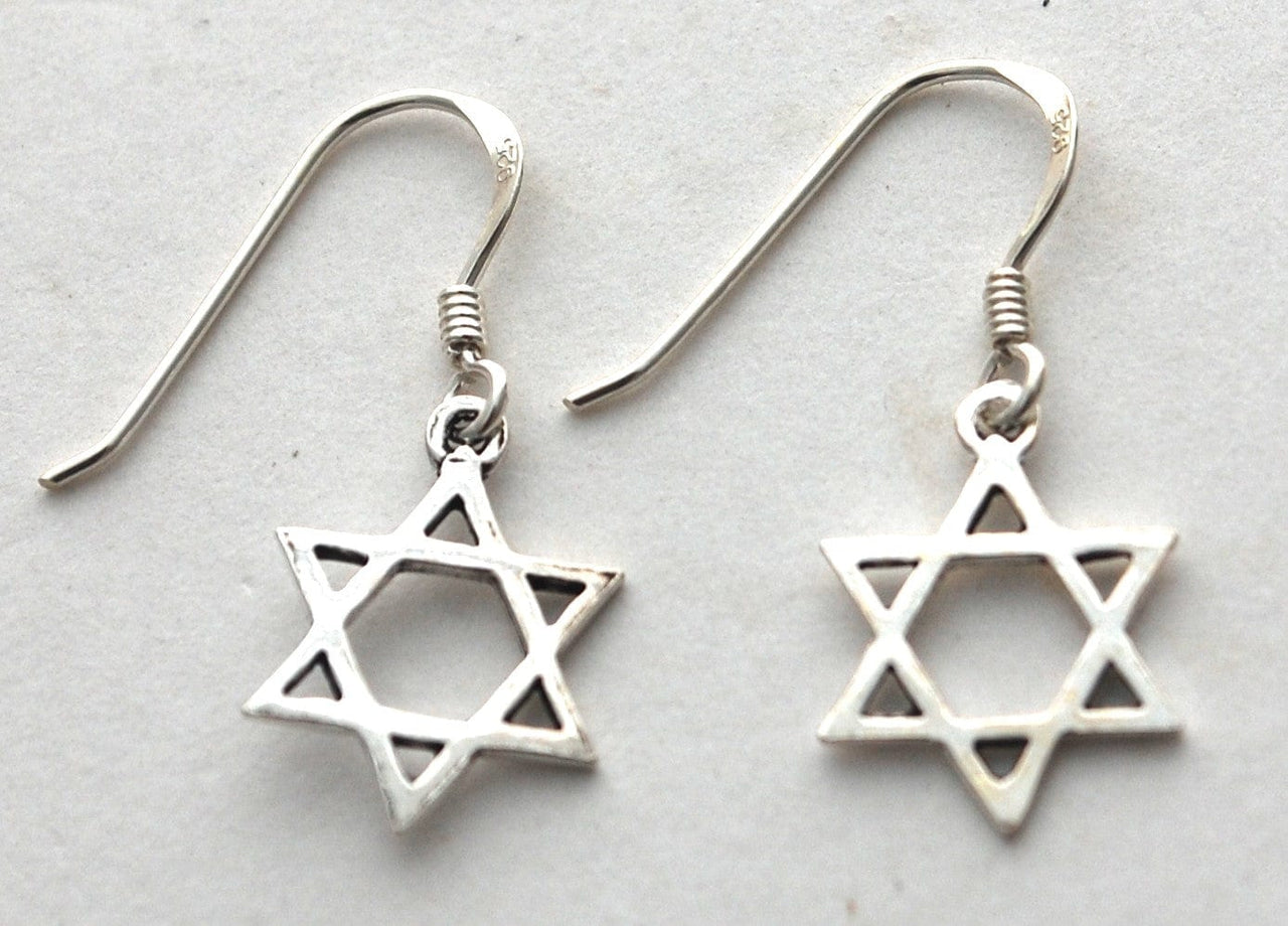 Semaki & Bird - Star of David Dangle Earrings - Gold - Plated or Sterling Silver - ModernTribe