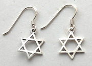 Semaki & Bird Earrings Star of David Dangle Earrings - Gold-Plated or Sterling Silver