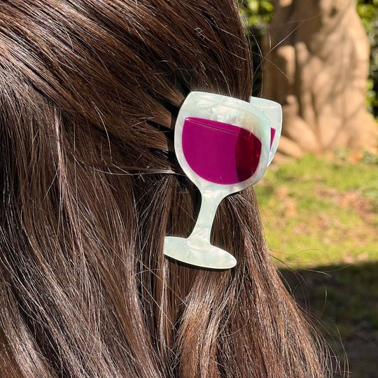 Seder Night Wine Hair Claw