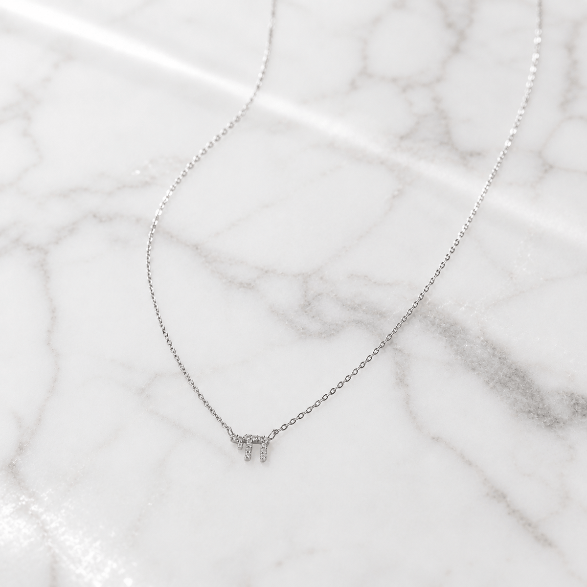Alef Bet Necklaces Diamond Chai Hebrew Necklace - 14k Yellow or White Gold