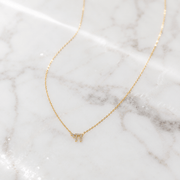 Alef Bet Necklaces Diamond Chai Hebrew Necklace - 14k Yellow or White Gold