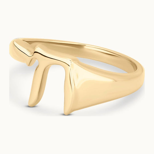 Chai Signet Ring - 14k Gold