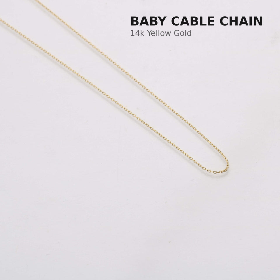 Bareket Jewelry Necklaces 16" Baby Cable Chain Open Hamsa Evil Eye Necklace - 14k Yellow Gold