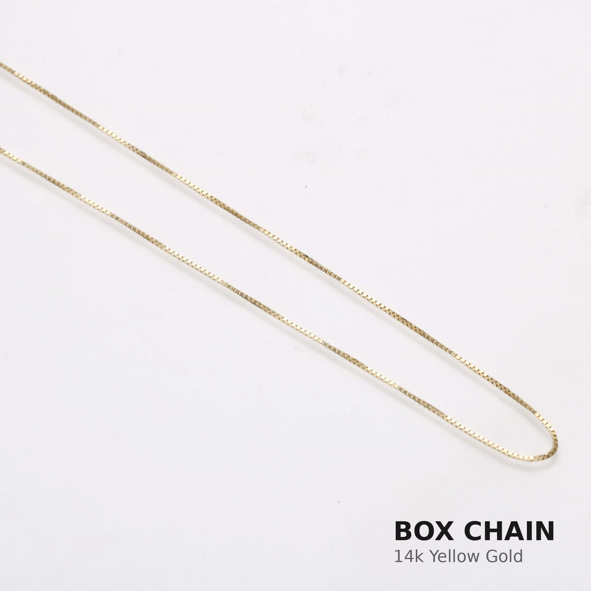 Bareket Jewelry Necklaces 16" Box Chain Rustic Chai Necklace - 14k Yellow Gold