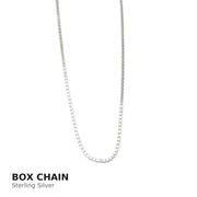 Bareket Jewelry Necklaces 20" Box Chain Double Chai Oxidized Necklace - Sterling Silver
