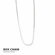 Bareket Jewelry Necklaces 20" Box Chain Bold Chai Necklace - Sterling Silver