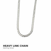 Bareket Jewelry Necklaces 20" Heavy Link Chain Double Chai Oxidized Necklace - Sterling Silver
