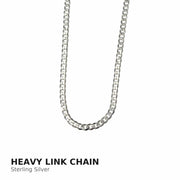 Bareket Jewelry Necklaces 20" Heavy Link Chain Classic Chai Necklace - Sterling Silver
