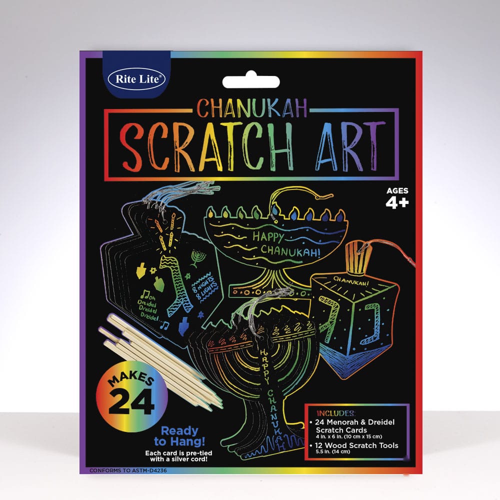 Rite Lite Dreidels Chanukah Scratch Art