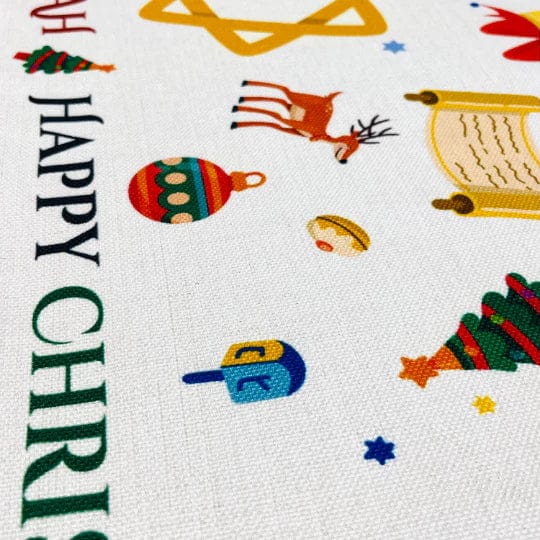 Broderies De France - Festive Chrismukkah Table Runner - ModernTribe