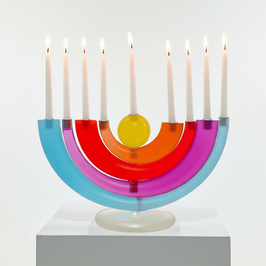 Colors and Lights Menorah by Yoni Alter