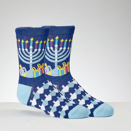 Hanukkah "Ugly Sweater" Youth Crew Socks