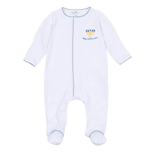 Baby's First Hanukkah Menorah Footie - (Sizes Newborn - 12M)