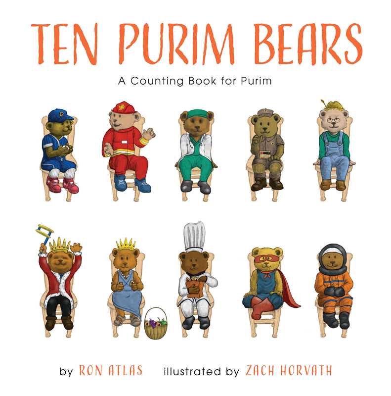 Simon & Schuster - Ten Purim Bears - Board Book - ModernTribe