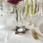 Boker-Tov Shalom Candlesticks Star of David Tealight Candle Holder
