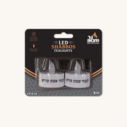 Ner Mitzvah Shabbat Candles Led Shabbat Tealight Candles - Set of 2