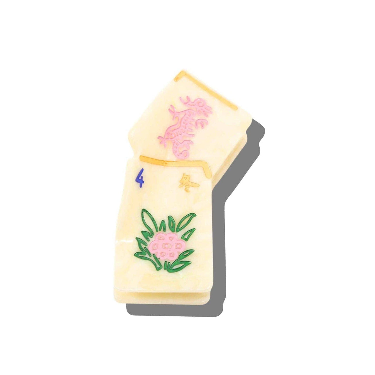 Solar Eclipse - Mini Flower Mahjong Hair Clip - ModernTribe