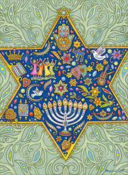Diamond Art Club Art The Joy of Hanukkah Star Print