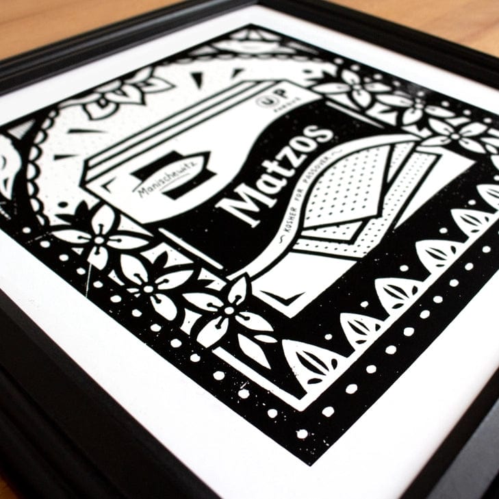 Indestructible Food - Fine Art Matzos Print - Black and White - ModernTribe
