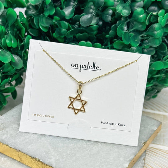 14k Gold-Dipped Star of David Necklace