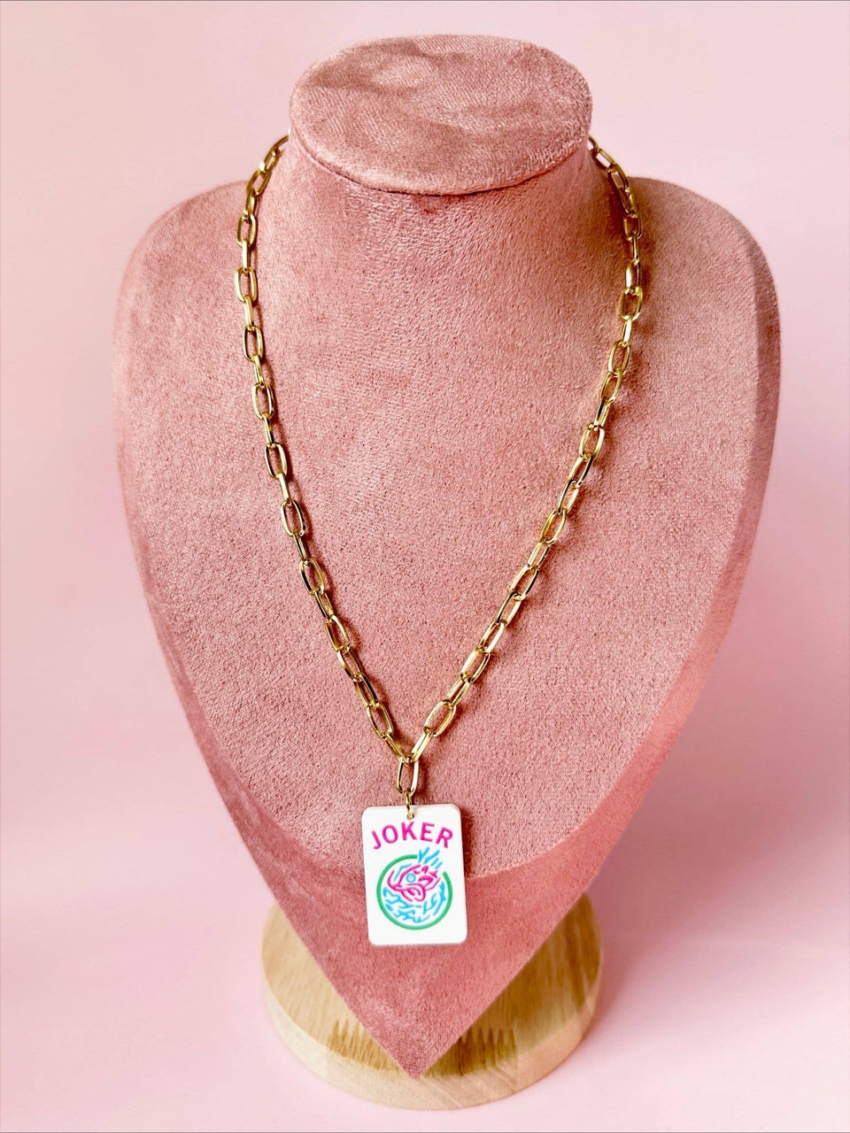 Sandy + Rizzo - Joker Pastel Mahjong Chain Necklace - ModernTribe