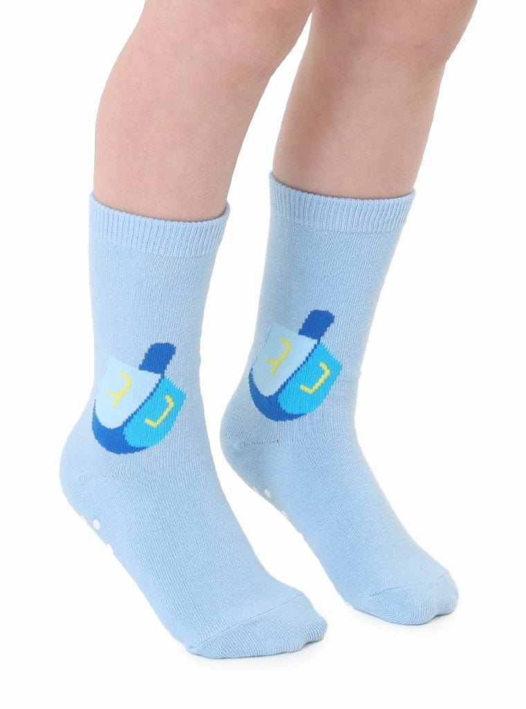 Living Royal - 3D Packaged Dreidel Youth Crew Socks - ModernTribe