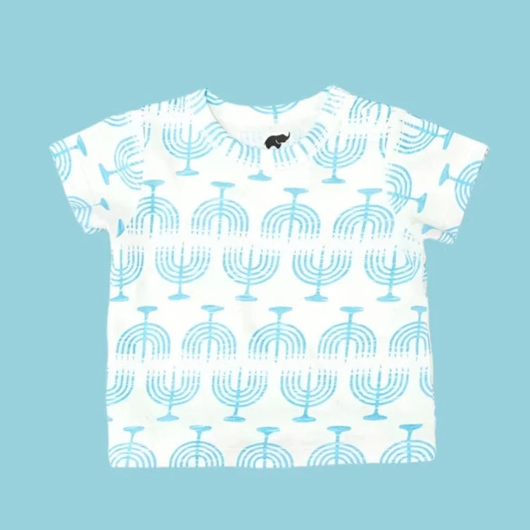 Monica + Andy T-Shirts Kids Unisex Menorah Tee by Monica + Andy - (Sizes 3M - 2T)