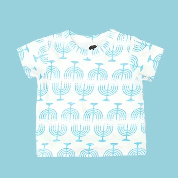Monica + Andy - Kids Unisex Menorah Tee by Monica + Andy - (Sizes 3M - 2T) - ModernTribe