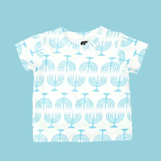 Kids Unisex Menorah Tee by Monica + Andy - (Sizes 3M - 2T)