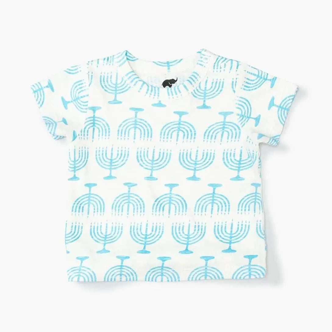 Monica + Andy T-Shirts Kids Unisex Menorah Tee by Monica + Andy - (Sizes 3M - 2T)