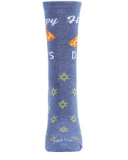 MeMoi Socks Happy Challah Days Holiday Crew Socks