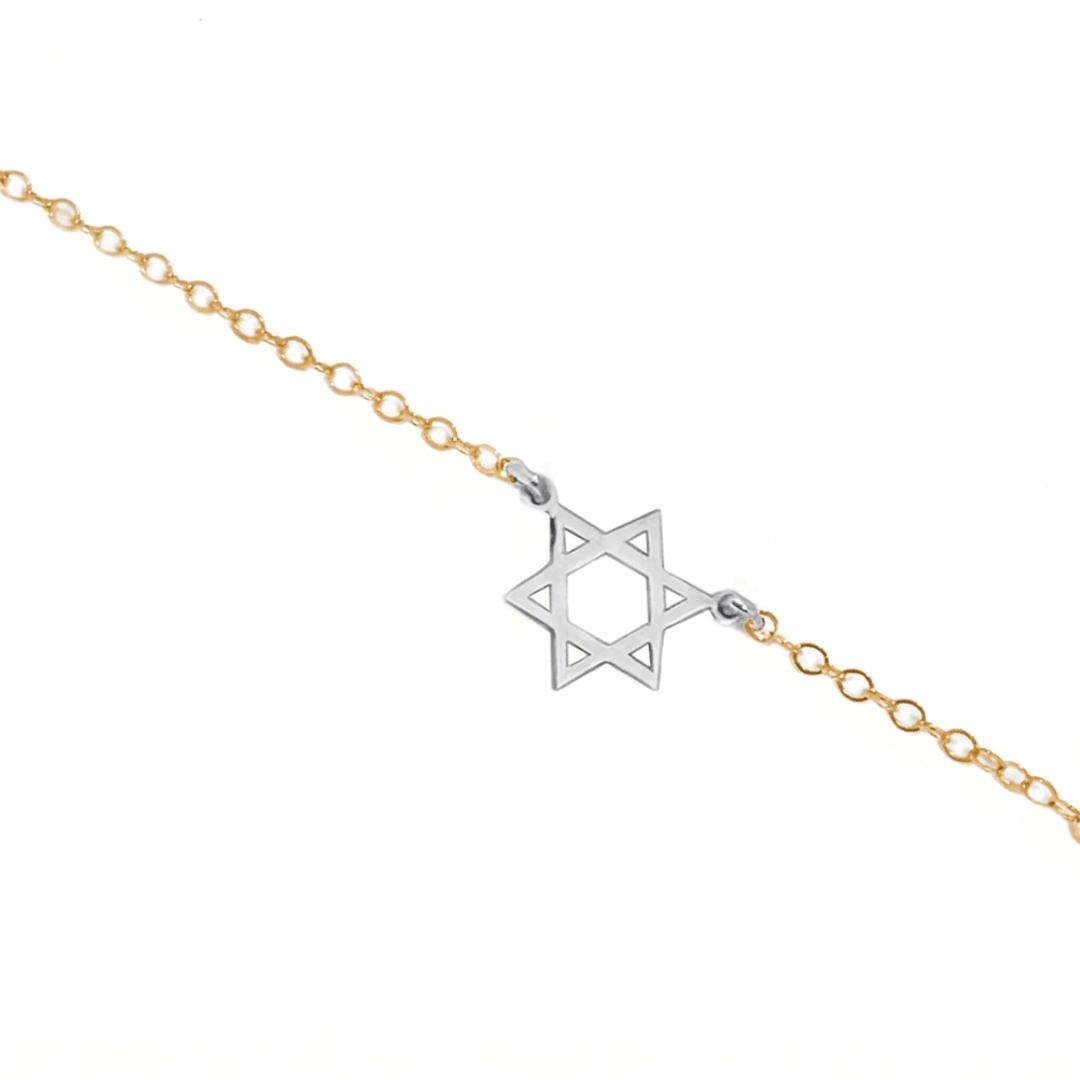 Miriam Merenfeld Jewelry - Mini Charm Necklace by Miriam Merenfeld - (Sterling Silver, Two - Tone or Gold - Vemeil) - ModernTribe