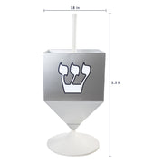 Dreidel Cradle Dreidels Dreidel Cradle - Life-Size Spinning Dreidel Gift Holder