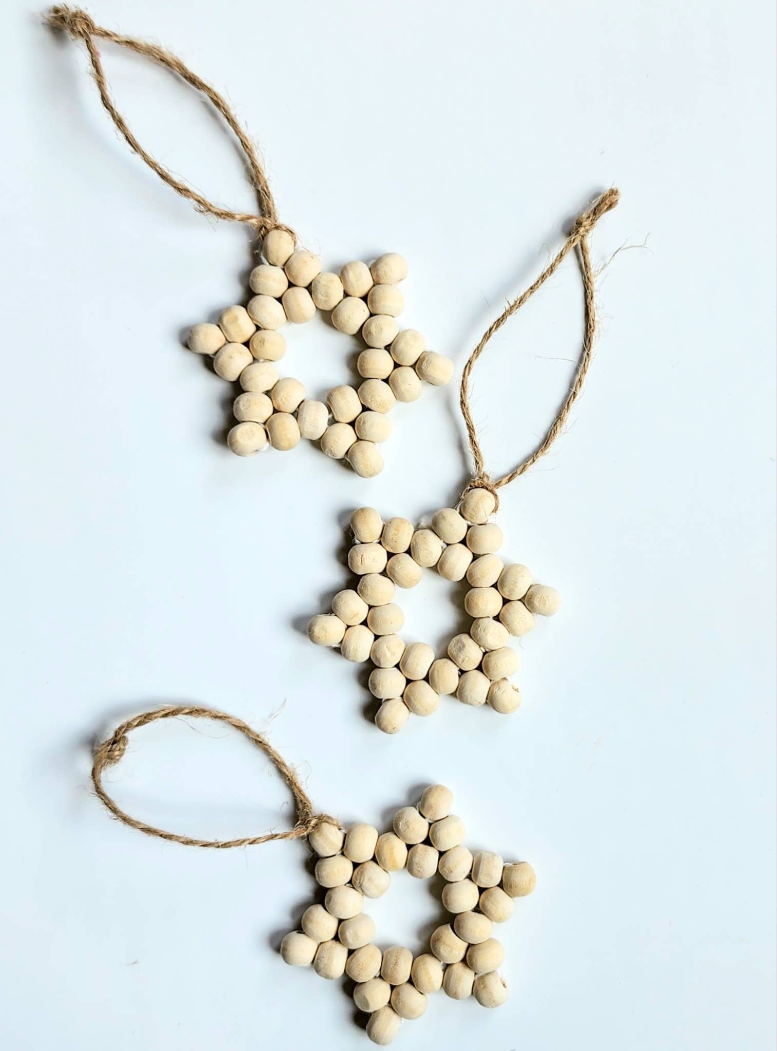 Handmade By Uruba - Handmade Wooden Bead Star of David Ornament - ModernTribe