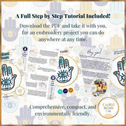 Capital Stitch Co. Crafts Default Ancient Hamsa Hand Embroidery Kit