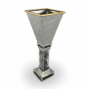 Joy Stember - Wedding Glass Keepsake Square Kiddush Cup by Joy Stember - (Choice of Pattern) - ModernTribe