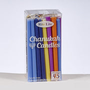 Rite Lite Hanukkah Candles Deluxe Assorted Rainbow Hanukkah Candles