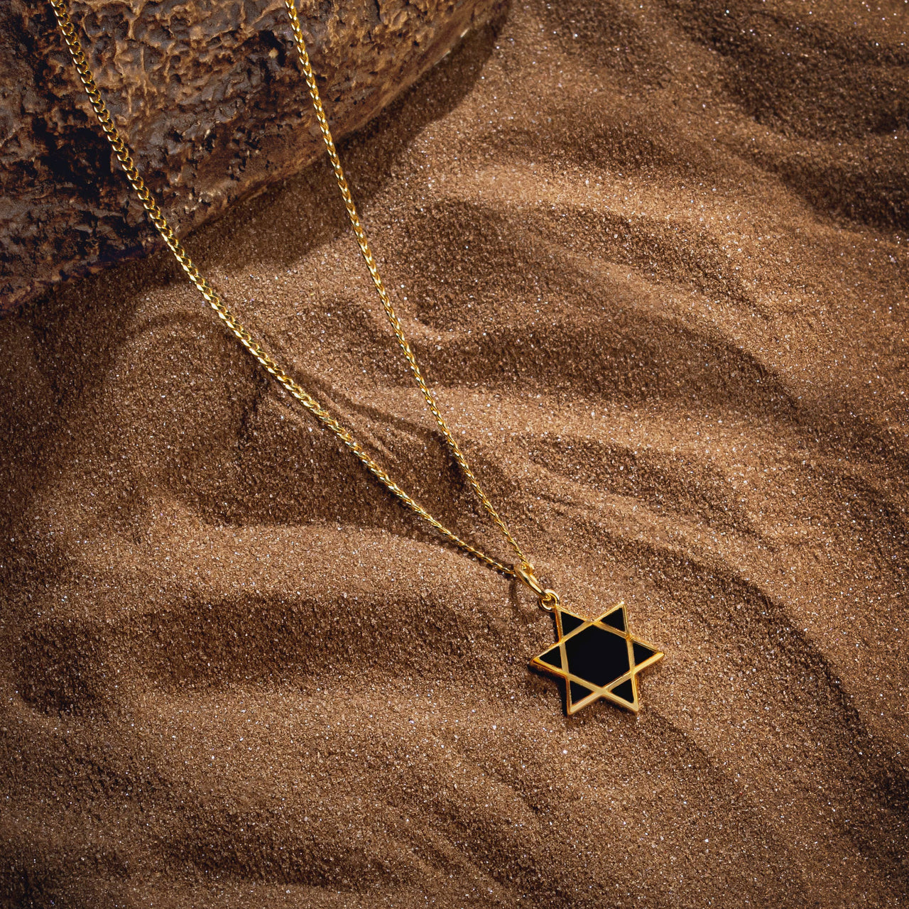 Karma and Luck Necklaces Black Onyx Star of David Necklace