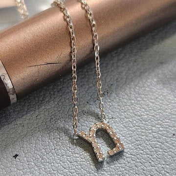 Alef Bet - Diamond Hebrew Initial Necklace - 14k Gold or Sterling Silver - ModernTribe