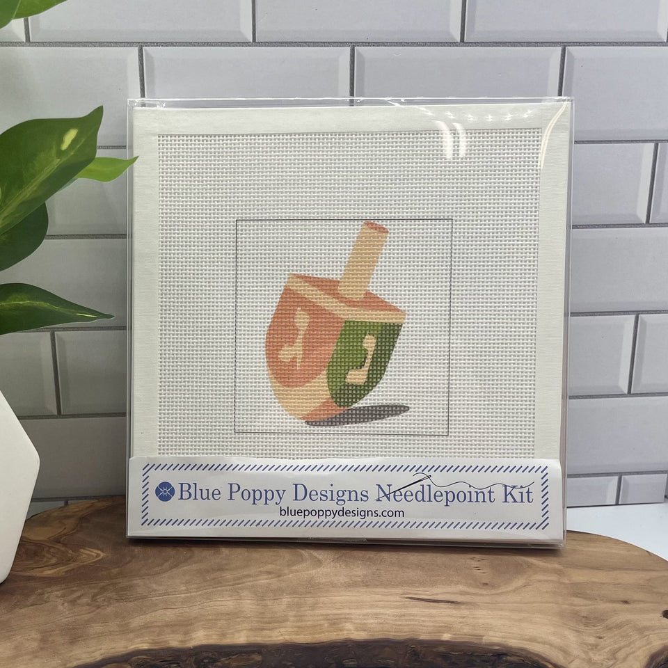 Blue Poppy Designs Crafts Dreidel Needlepoint Kit