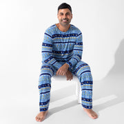 Bellabu Bear Pajamas Hanukkah Fair Isle Bamboo Men's Pajama Set by Bellabu Bear - (Sizes S - XXL)