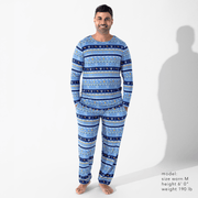 Bellabu Bear Pajamas Hanukkah Fair Isle Bamboo Men's Pajama Set by Bellabu Bear - (Sizes S - XXL)