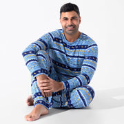 Bellabu Bear Pajamas Hanukkah Fair Isle Bamboo Men's Pajama Set by Bellabu Bear - (Sizes S - XXL)