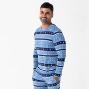 Bellabu Bear Pajamas Hanukkah Fair Isle Bamboo Men's Pajama Set by Bellabu Bear - (Sizes S - XXL)