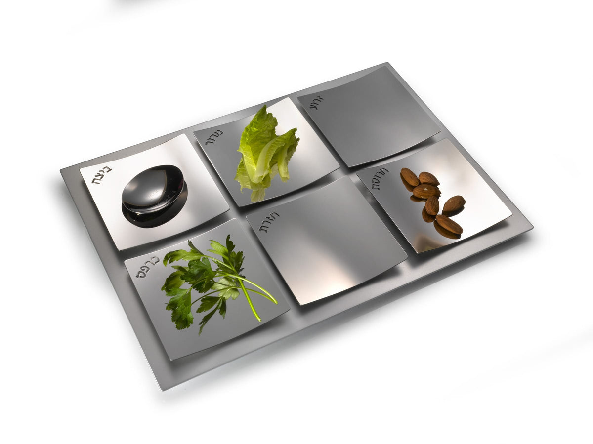 Laura Cowan Seder Plates Dune Seder Plate - Stainless Steel by Laura Cowan